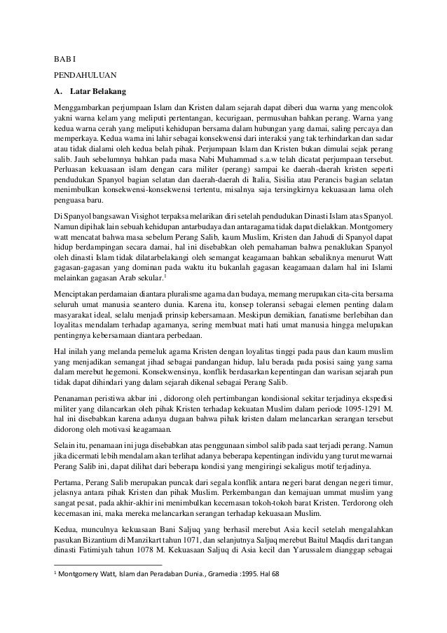 Rangkuman Perang Salib Soal Kita