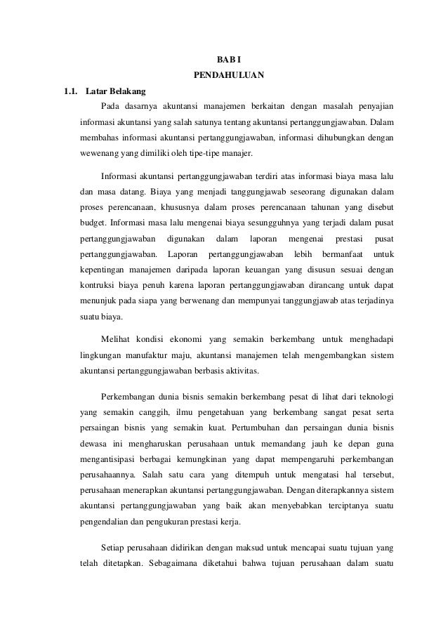 Sistem Akuntansi Pertanggungjawaban Sebagai Pemantau Efektivitas Prog