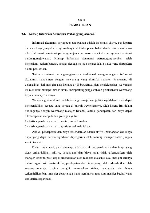 Sistem Akuntansi Pertanggungjawaban Sebagai Pemantau Efektivitas Prog