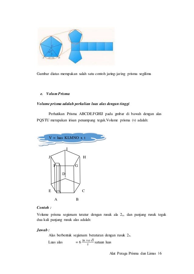 pembuktian volume limas  dan prisma