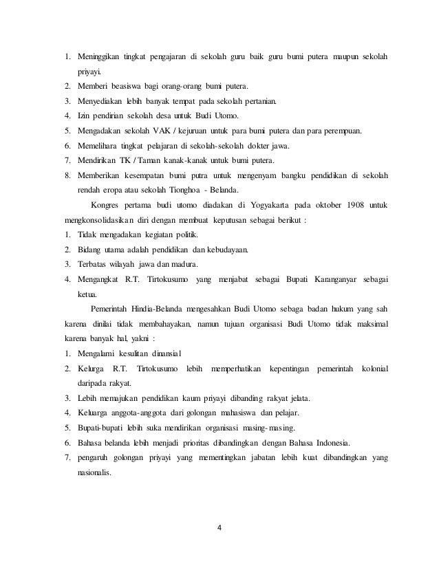 Makalah organisasi pergerakan di indonesia