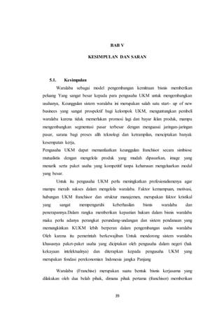 Makalah Waralaba Di Indonesia