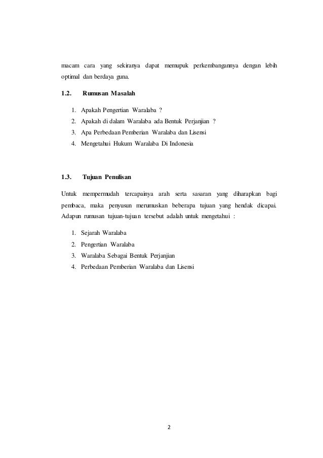 Makalah Waralaba Di Indonesia