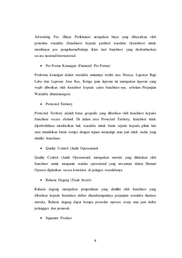 Makalah Waralaba Di Indonesia