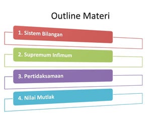 Outline Materi
 