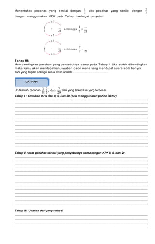 Bab i 6. membandingkan pecahan