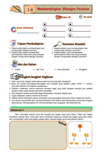 Bab i 6. membandingkan pecahan