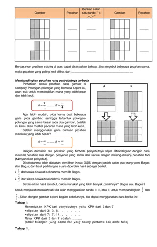 Bab i 6. membandingkan pecahan