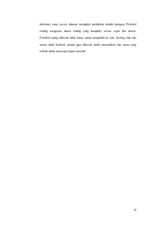 Contoh Makalah Routing Dinamis