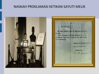 NASKAH PROKLAMASI KETIKAN SAYUTI MELIK
 