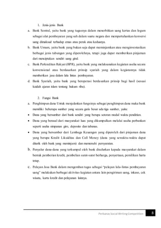 Karya Tulis Ilmiah: Pengaruh Peran Perbankan Terhadap UMKM Saat Terjadi