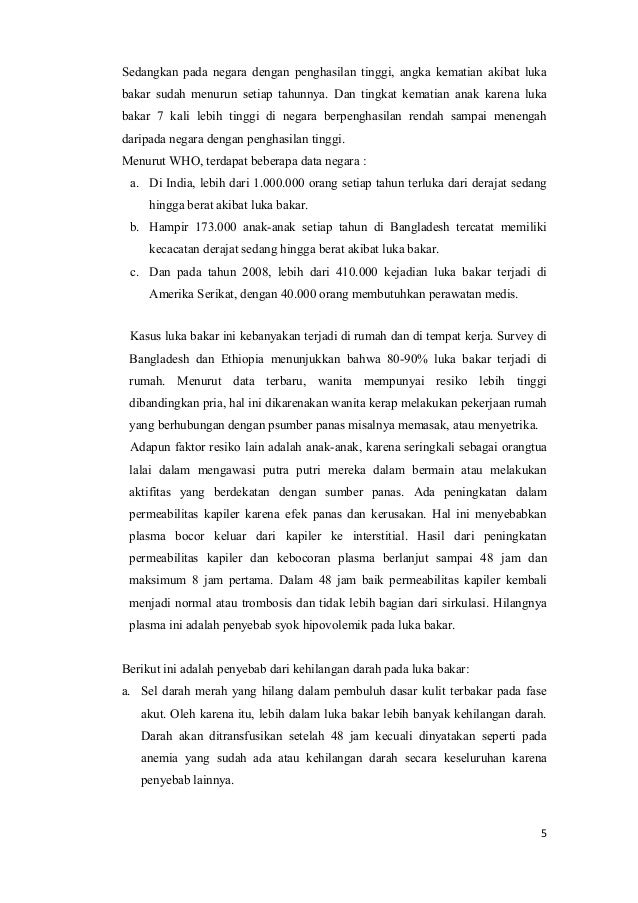 Makalah Luka Bakar Combustio