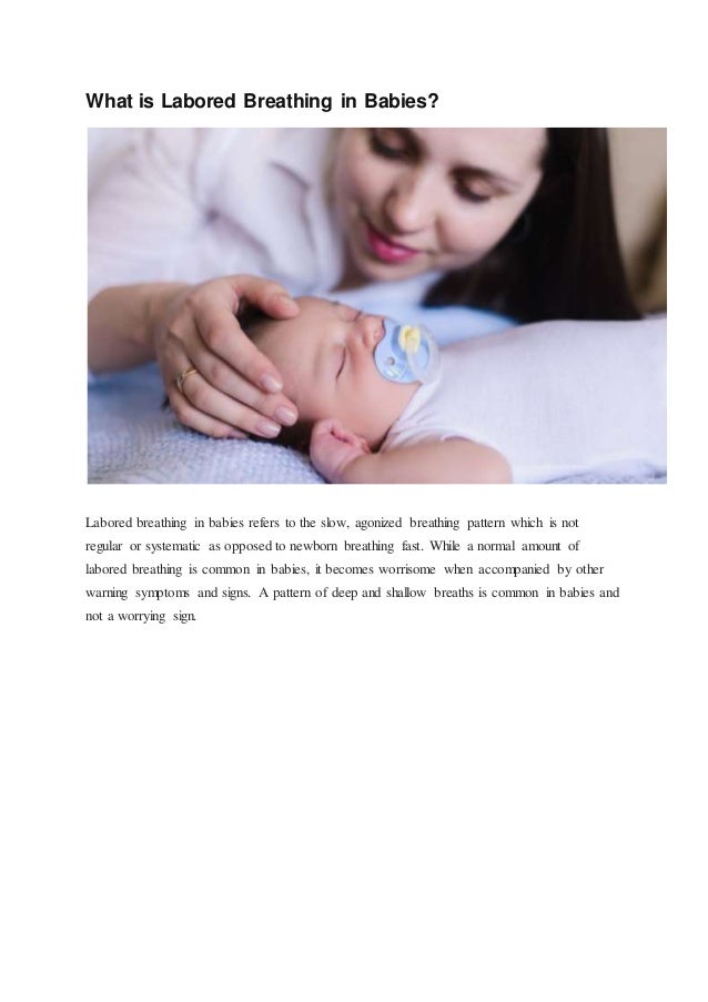 Babies breathing problems