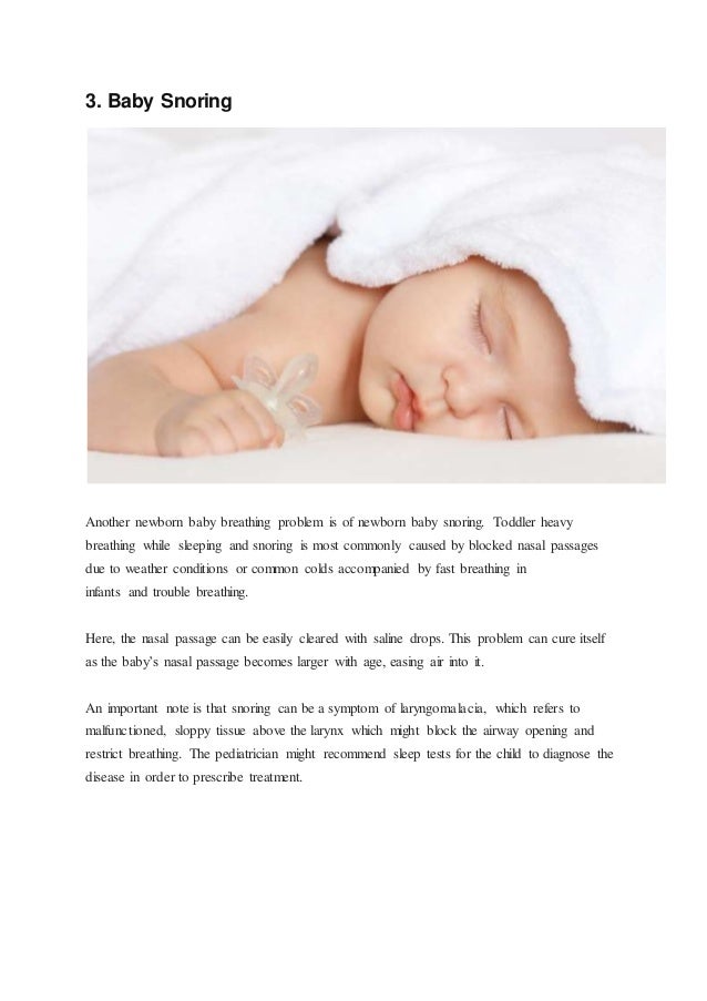 baby breathing heavy while sleeping