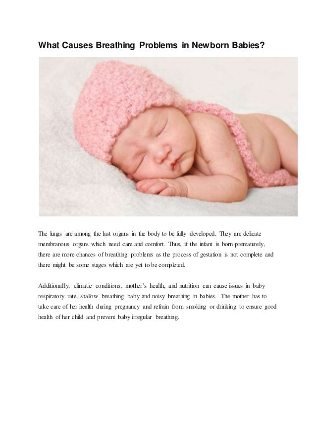 Babies breathing problems