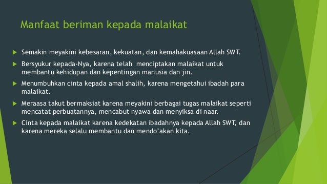 Iman Kepada Malaikat Allah