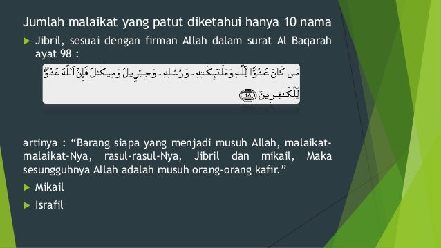 Iman Kepada Malaikat Allah