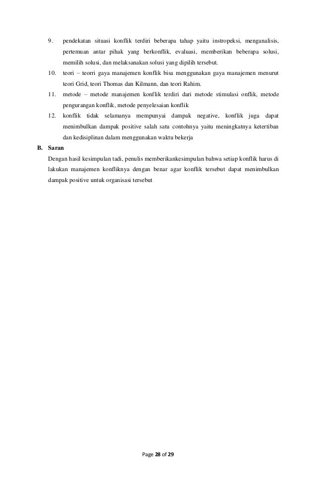 Makalah Manajemen Konflik