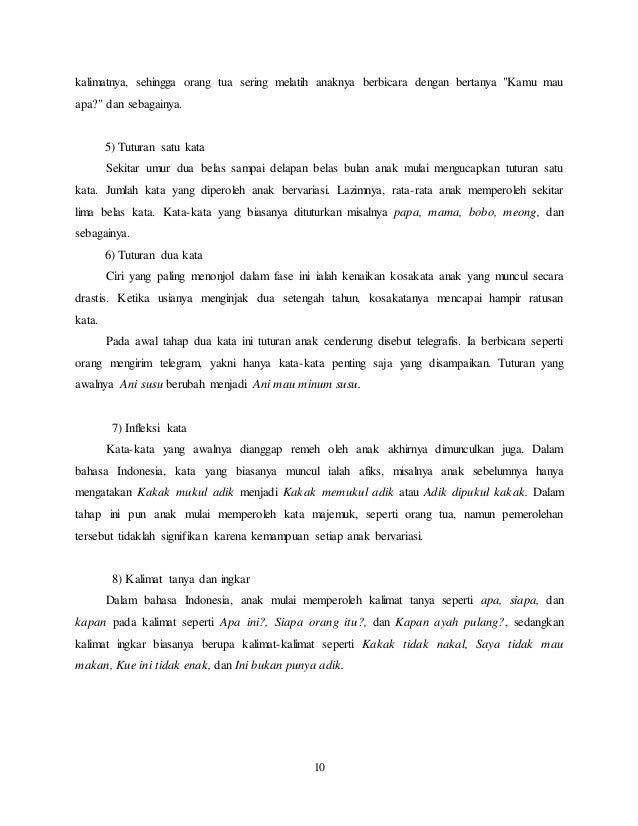 Pemerolehan Bahasa Pada Anak Usia 5 Tahun - Tentang Tahun
