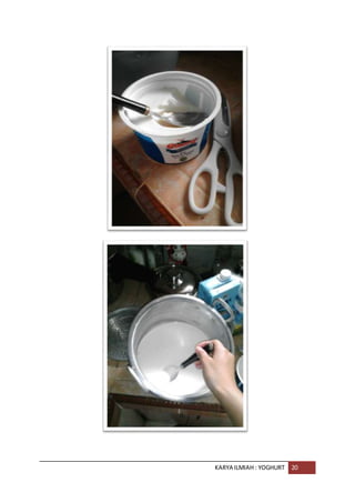 KARYA ILMIAH : YOGHURT 20
 