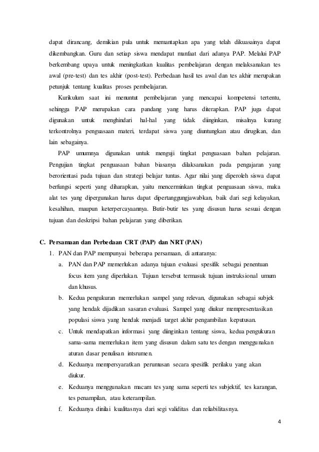 Norm Reference Test and Criterion Referenced Test