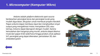 Microcomputer Title BAB II jaringan komputer-mapel informatika kelas x | PPTX