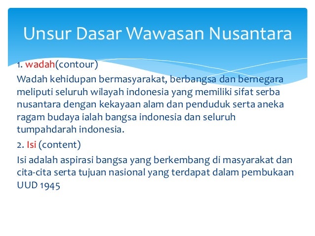 Bab Ii 5 7 Landasan Unsur Dasar Arah Pandang Wawasan