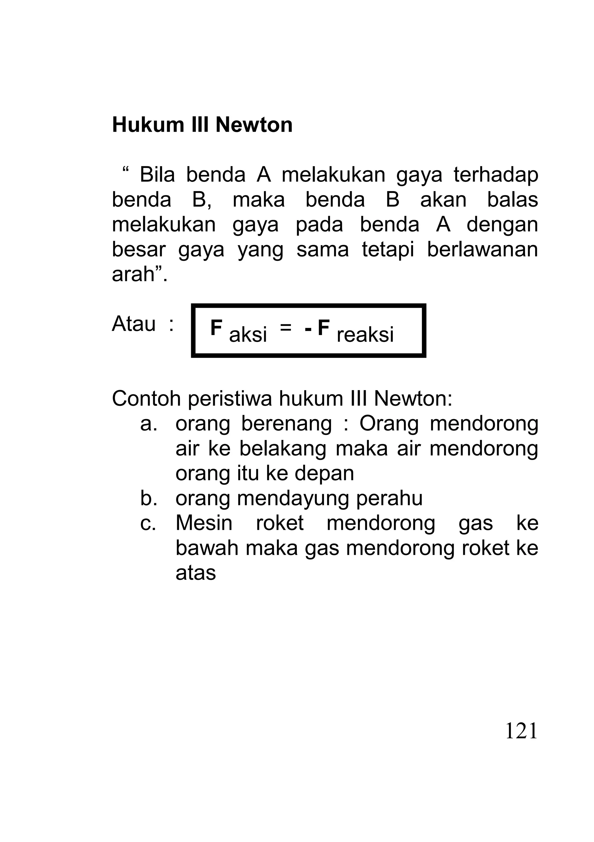 Bab ii gaya dan hukum newton | DOC