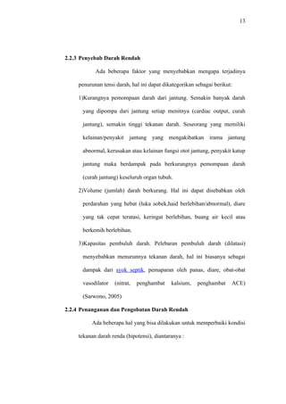 38




                         Pengetahuan Ibu Hamil Tentang
                                   Hipotensi                      Jumlah
 No            Umur
                           Baik      Cukup      Kurang
                         F     %    F     %     F    %           F      %
  1      Tua             8    53,3  5    33,3   2   13,3         15    100
  2      Dewasa          4      8,5   15    31,9   28    59,6    47    100
  3      Muda            2      5,9    4    11,8   28    82,4    34    100

     Jumlah           14              24           58            96
Sumber : Data Primer Diolah 2011

         Berdasarkan tabel 5.6. di atas dapat dilihat bahwa dari 15 responden

(100) berumur tua mayoritas berpengetahuan baik tentang hipotensi sebanyak

8 responden (53,3%), dari 47 responden (100%) berumur dewasa mayoritas

berpengetahuan kurang sebanyak 28 responden (59,6%) dan dari 34

responden (100%) berumur muda mayoritas berpengetahuan kurang sebanyak

28 responden (28,4%)

         Dari hasil persentase di atas dapat dismpulkan ada kecenderungan

hubungan antara umur Ibu dengan pengetahuan Ibu tentang hipotensi




5.3.3.    Informasi Terhadap Pengetahuan Ibu Hamil Tentang Hipotensi

                                Tabel 5.7
      Distribusi Frekuensi Informasi Terhadap Pengetahuan Ibu Hamil
            Tentang Hipotensi Dalam Wilayah Kerja Puskesmas
                  Manyak Payed Kabupaten Aceh Tamiang
                                Tahun 2011
 