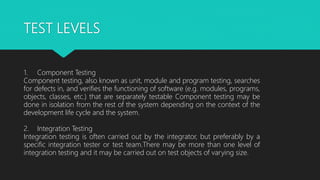 Bab ii testing throughout the software life cycle | PPT