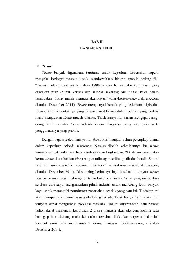 Bab II Karya Tulis Ilmiah Tisu Berbahan Dasar Kulit Jeruk