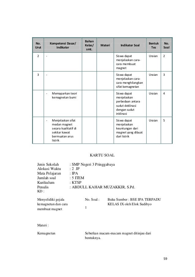 Contoh Laporan OJL Diklat Cakep (Bab III)