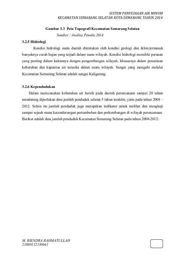 SPAM iKecamatani iSemarangi Selatan SPAM iKecamatani iSemarangi Selatan