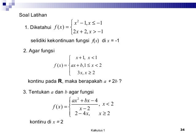 Bab 3 Limit Dan Kekontinuan Kalkulus 1