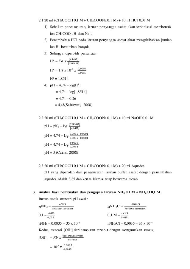 Campuran Yang Dapat Membentuk Larutan Penyangga Adalah Seputar Bentuk
