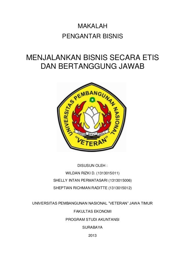 Bab Iii Menjalankan Bisnis Secara Etis Dan Bertanggung Jawab