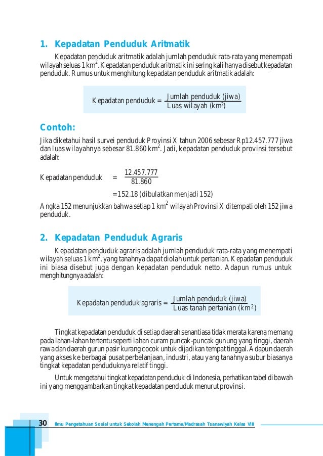 Rumus Menghitung Kepadatan Penduduk Kasar Edukasi Lif Co Id