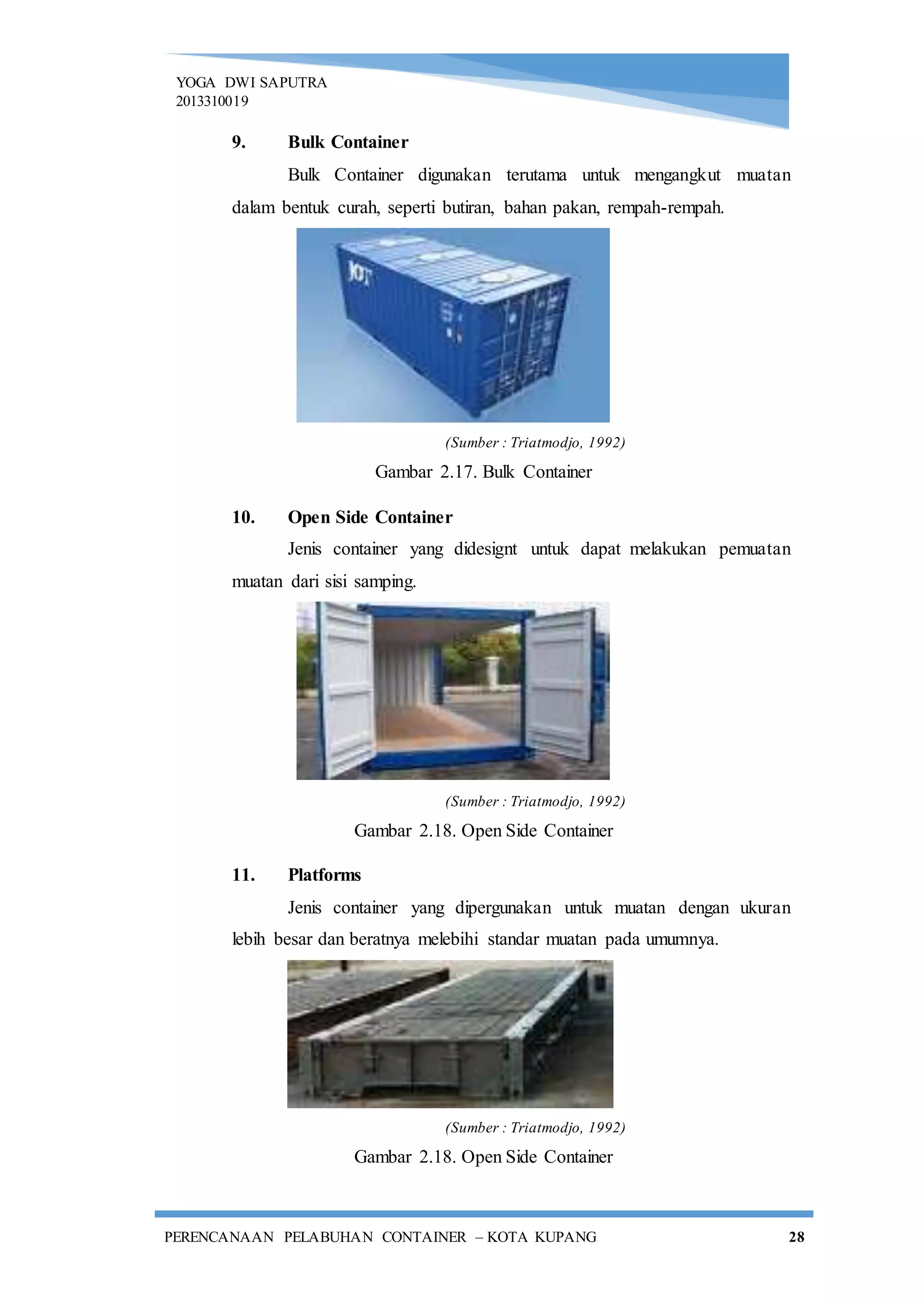 PERENCANAAN PELABUHAN PETI KEMAS - BAB II | DOCX