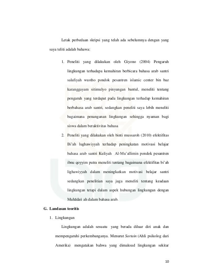 Skripsi Bahasa Arab