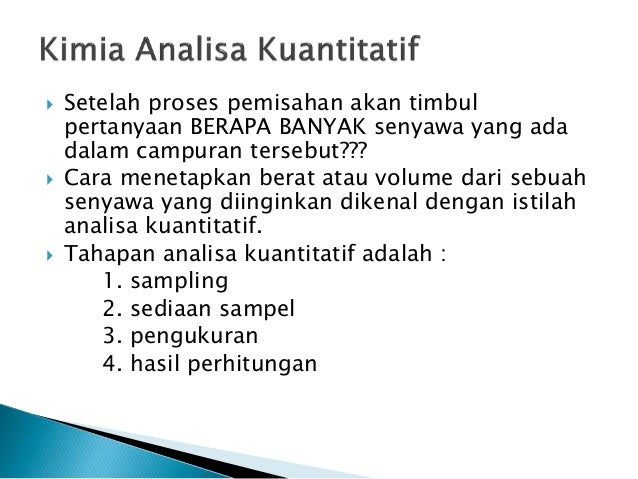 Bab i kimia analisa & pemisahan