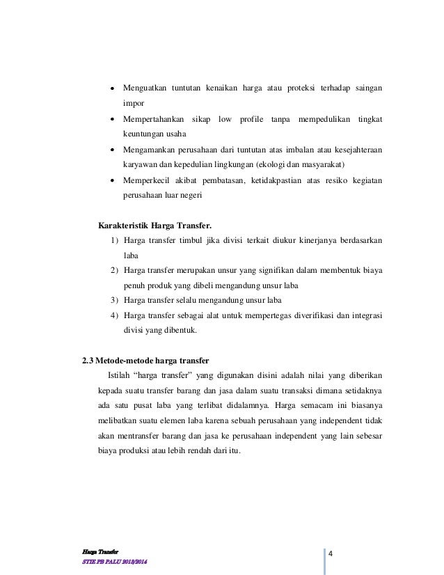 Makalah SPM Harga Transfer Makalah SPM Harga Transfer