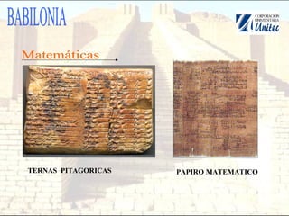 TERNAS PITAGORICAS PAPIRO MATEMATICO