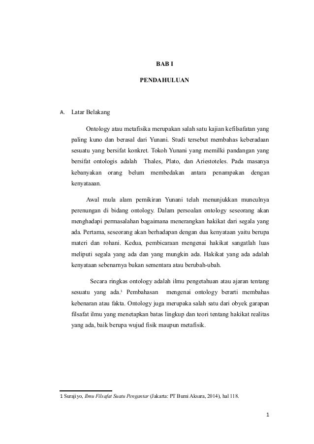 Bab I Ontologi 5