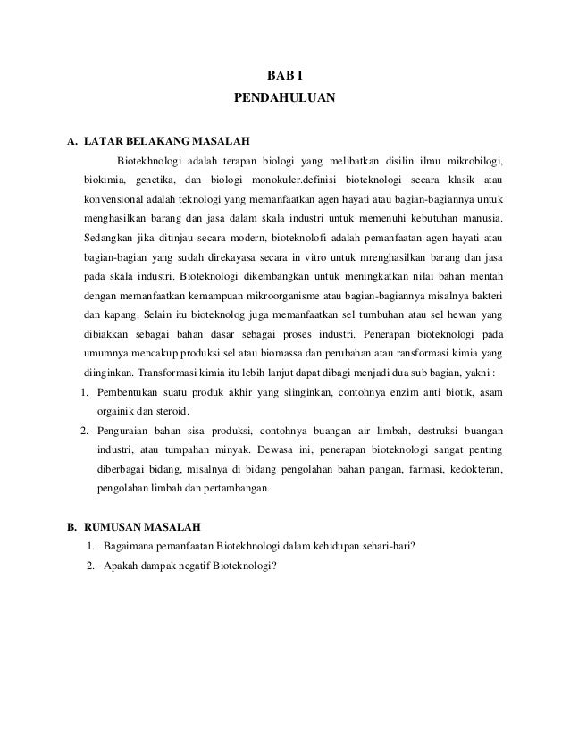 Makalah Bioteknologi