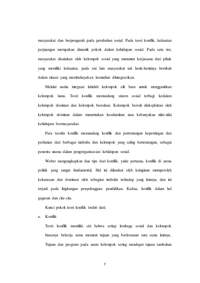 Teori Teori Sosiologi Pendidikan