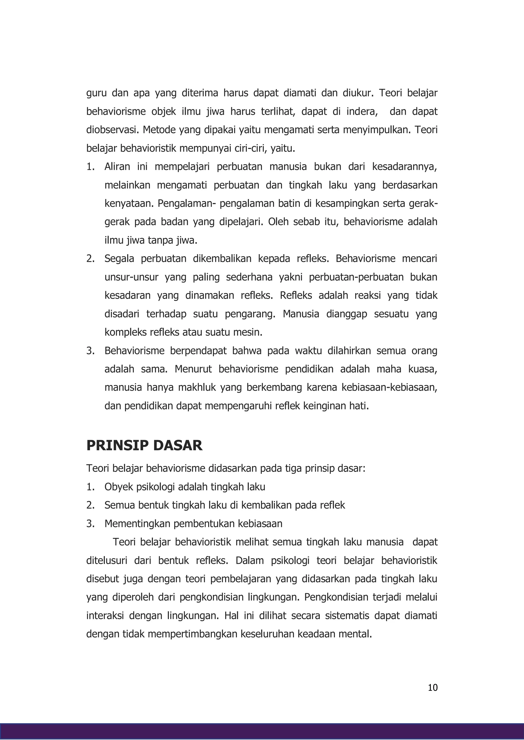 Teori belajar Kognitivisme, Behaviorisme, Humanisme, Dan Konstruktivisme