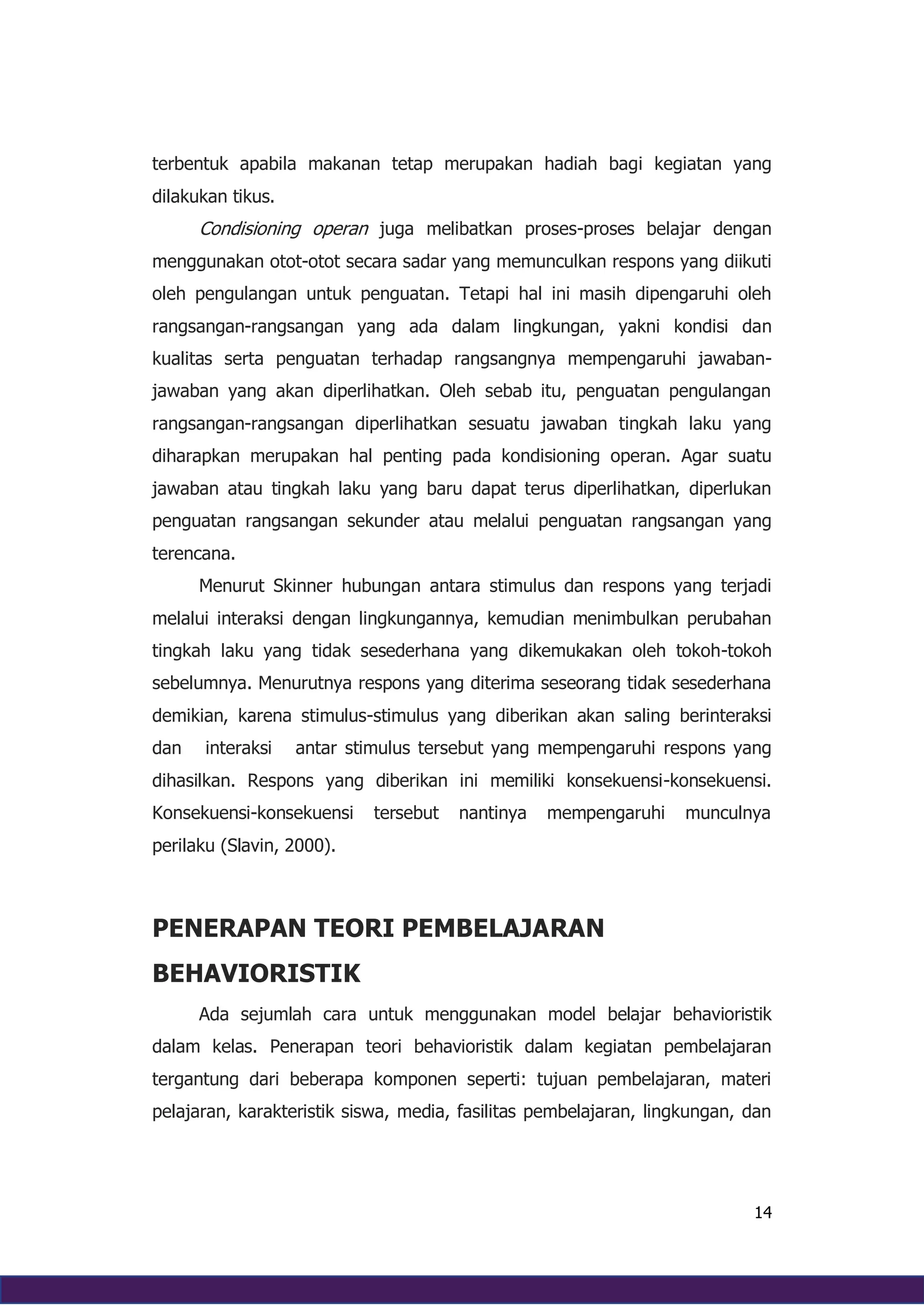 Teori belajar Kognitivisme, Behaviorisme, Humanisme, Dan Konstruktivisme