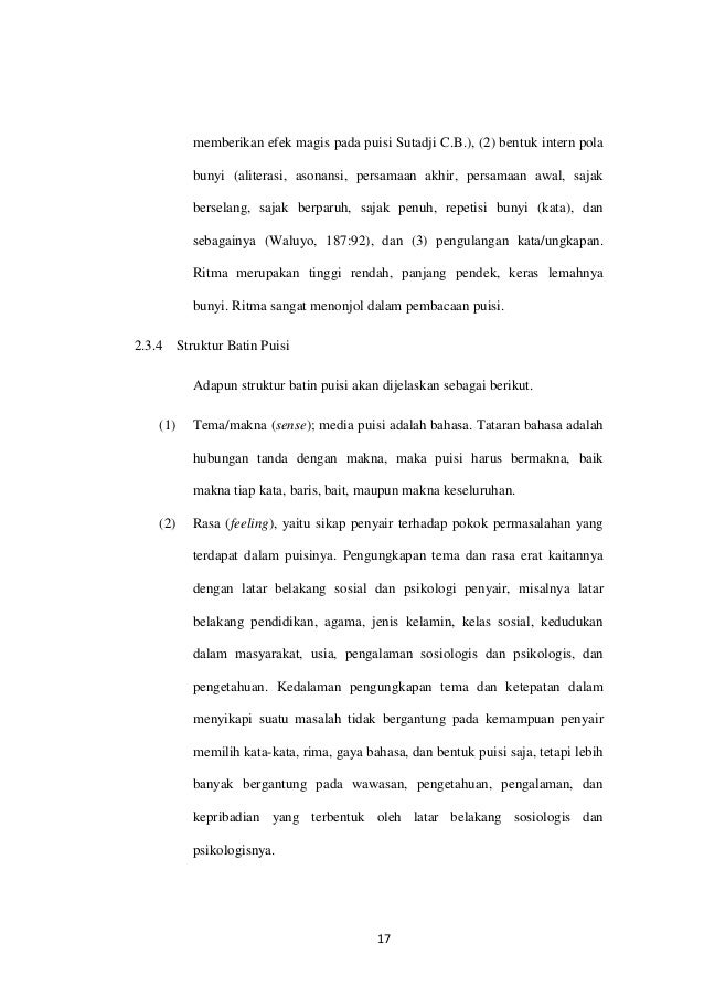 Makalah Pengenalan Puisi
