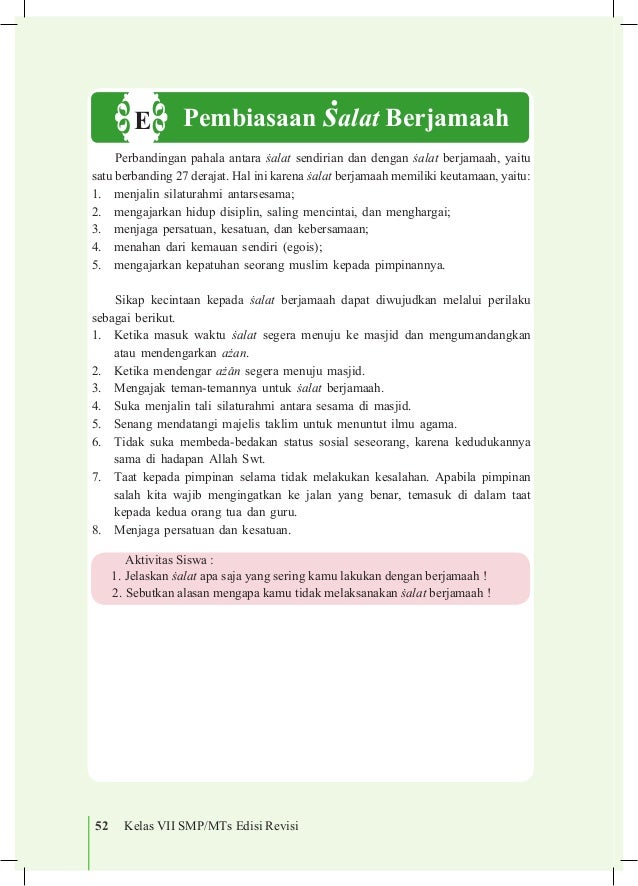 Bagaimana Sikapmu Apabila Pada Saat Shalat Berjamaah Imam