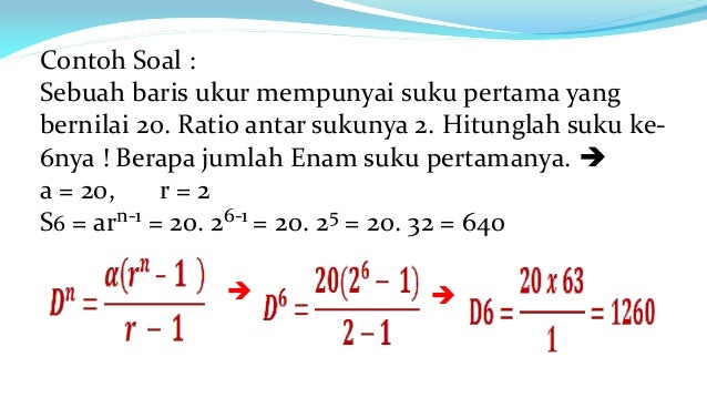 Contoh Soal Deret Ukur